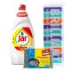Mosogatás csomag – Jar Citrom 900 ml + Fino Teflon súroló + Brillant prémium szivacs (10 db)