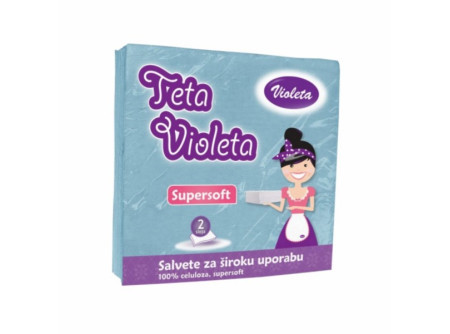 Violeta Szalvéta 25db 2rtg. 38x38cm Kék