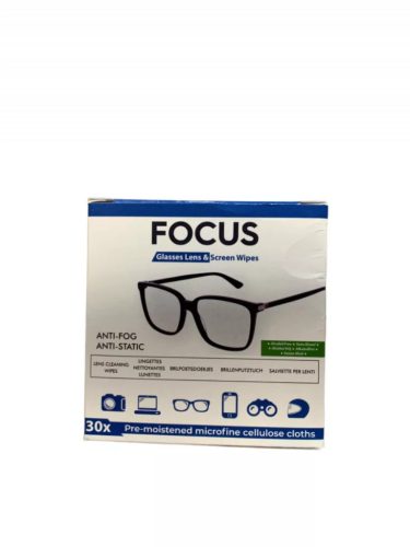 Szemüvegtörlő kendő FOCUS 30-db-os