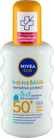 Nivea Sun Napozó Spray Babies&Kids 200ml Sensitive 50+ Faktoros