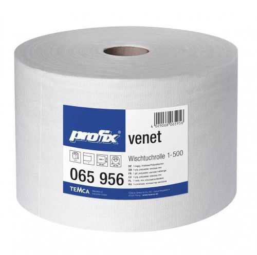 PROFIX Venet fehér ipari törlőkendő, 1 rétegű, fehér, 500 lap/tekercs