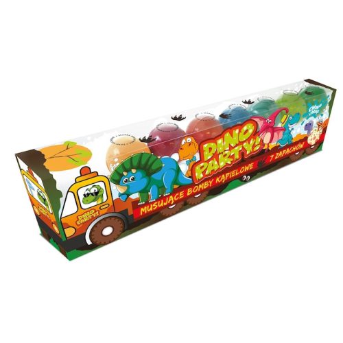 Dino Truck Ajándékcsomag 7 Illatú Fürdőbombával