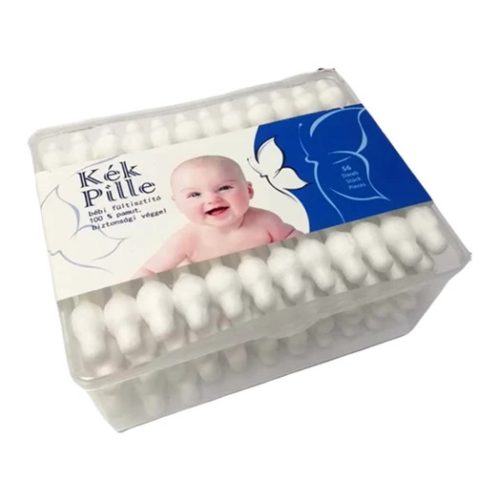 Kék pille fültisztító pálca 56db Baby