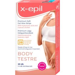 X-Epil Prémium Gélgyantacsík Hialuronsavval Testre 20db