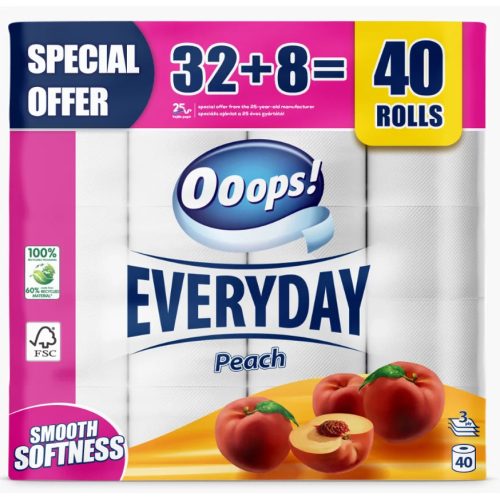 Ooops! Everyday 40 Tek 3 rtg. Wc Papír Barack