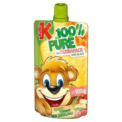 KUBU püré 100g Alma-Őszibarack-Banán-Répa
