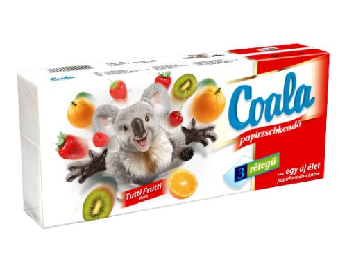 COALA Papírzsebkendő 3rtg. 90db TUTTI FRUTTI