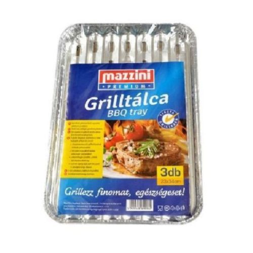 Grilltálca BBQ Premium 3db-os (Mazzini)