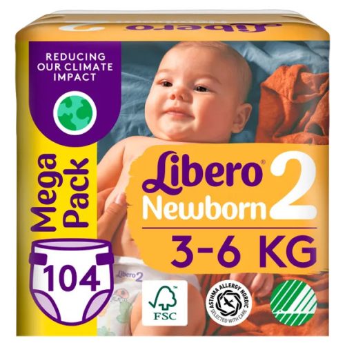 Libero Newborn Nadrágpelenka 2 (3-6 kg) 104 db