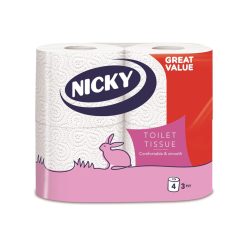 Nicky WC Papír 4 Tek. 3 rtg. 95 Lapos