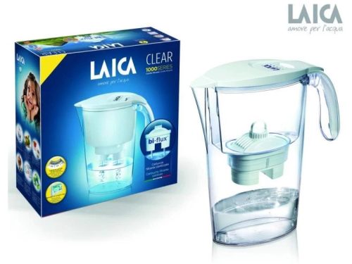 LAICA Clear Line Fehér Vízszűrőkancsó + 1db uni. Betét 2,25L